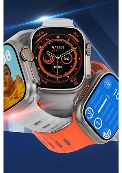 EC Shop Alysatech Apple Watch 8 Ultra Orj. Dt8 Ultra Ios ve Android Uyumlu Gerçek 49MM Suya Da Lı Dt No.1