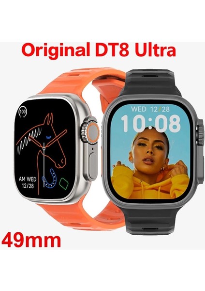 EC Shop Alysatech Apple Watch 8 Ultra Orj. Dt8 Ultra Ios ve Android Uyumlu Gerçek 49MM Suya Da Lı Dt No.1