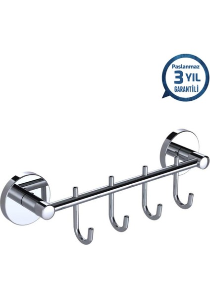 Paslanmaz Natura - 4 Lü Set Askılık A.1129