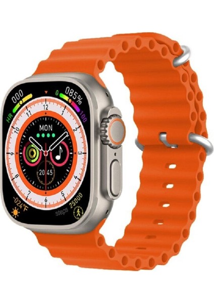 Gs8 Plus Ultra 45 mm Watch 8 2022 Akıllı Saat Turuncu Lansman Renk