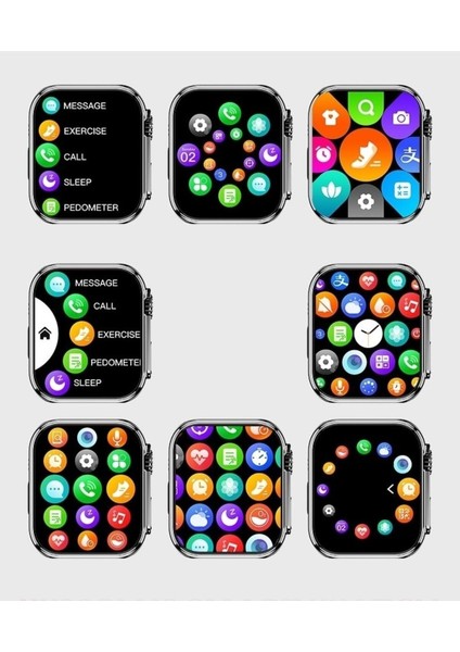 Gs8 Plus Ultra 45 mm Watch 8 2022 Akıllı Saat Turuncu Lansman Renk
