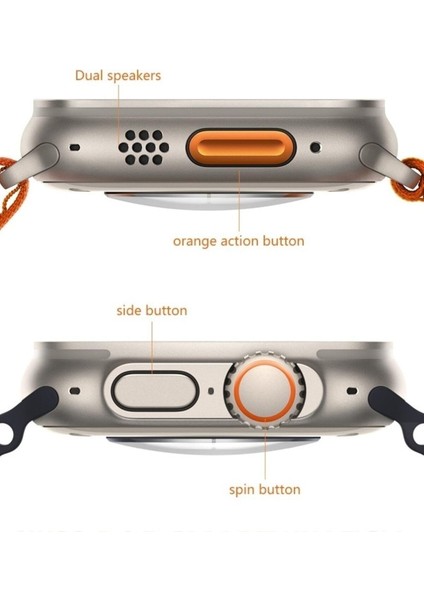 Gs8 Plus Ultra 45 mm Watch 8 2022 Akıllı Saat Turuncu Lansman Renk