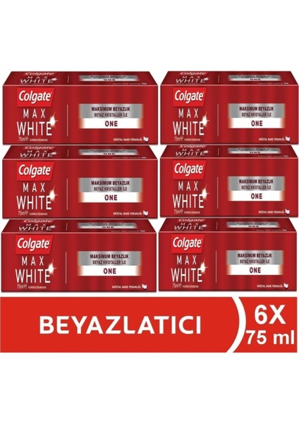 Visible White One Maksimum Beyazlık Diş Macunu 6 x 75 ml