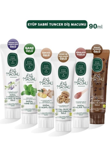 Diş Macunu Ceviz, Himalaya, Kakao, Lavanta, Nane ve Zencefil