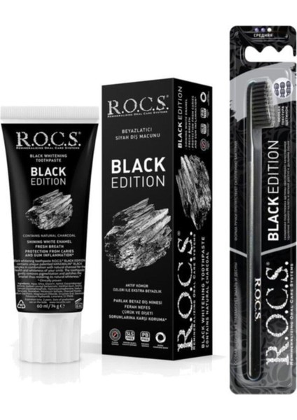 Black Edıtıon Kömür Diş Macunu ve Diş Fırçası