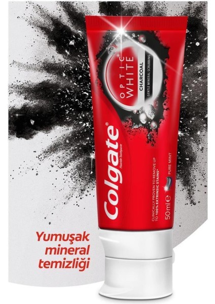 Optic White Diş Macunu 50 ml X2+ 360 Charcoal Gold Yumuşak Diş Fırçası X2 Adet modelleri