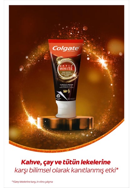 Optic White Kahve, Çay ve Tütün Kullanıcıları Için Diş Macunu 50 ml fiyatları