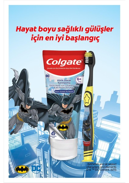 Batman Çürüklere Karşı Etkili Meyve Aromalı Çocuk Diş Macunu + Diş Fırçası modelleri