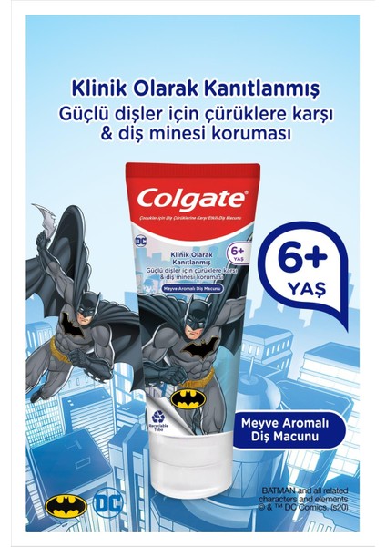 Batman Çürüklere Karşı Etkili Meyve Aromalı Çocuk Diş Macunu + Diş Fırçası fırsatları