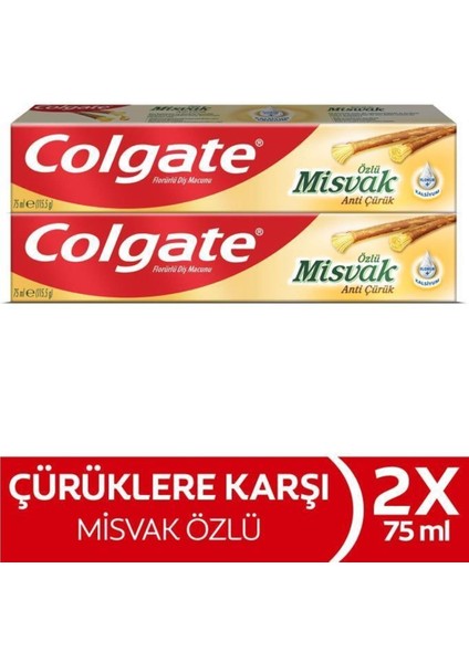 Misvak Diş Macunu 75 ml x 2 Adet