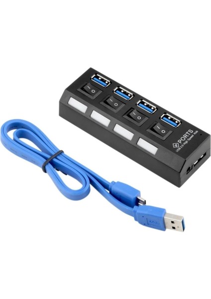 5134 4 Port USB 2.0 Hub Çoğaltıcı Çoklayıcı Switch Splitter Çoklama Çoklu Cihaz Bağlama