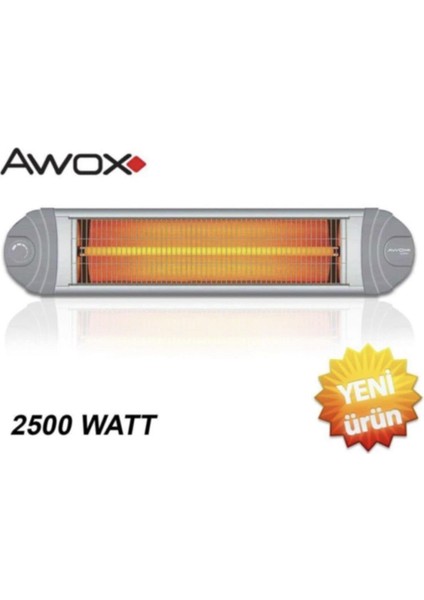 Awox Ufo Ecotec Beyaz Infrared Isıtıcı 2500 W Duvar Tipi Soba