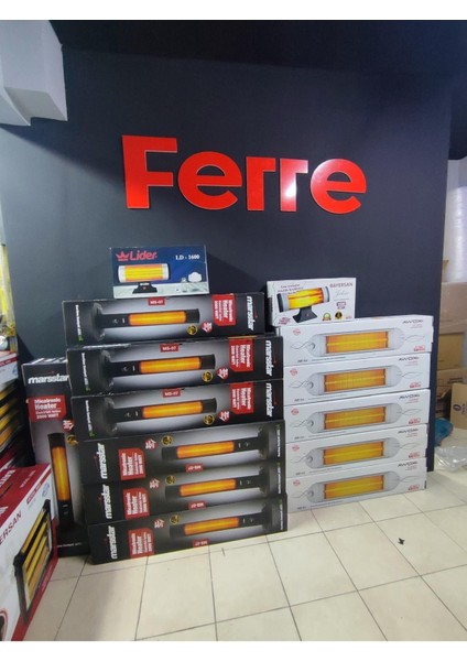 Marsstar 2000W Siyah Dikey Elektrikli Isıtıcı Ms-07