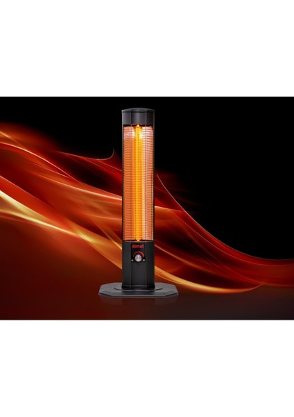 Itimat 10552 Dikey Isıtıcı Sac Gövde 2000W Siyah