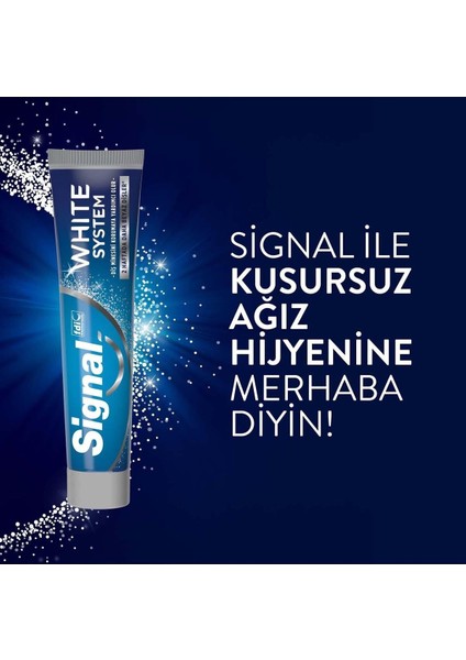 Diş Macunu White System 2 Haftada Daha Beyaz Dişler 75 ml X2