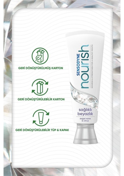 Nourish Sağlıklı Beyazlık Diş Macunu 75 ml X4 fiyatları