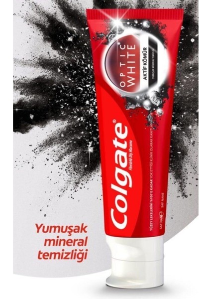 Optic White Aktif Kömür Yumuşak Mineral Temizliği Diş Macunu 4 x 50 ml Aktif Kömür Diş Macunu fiyatları
