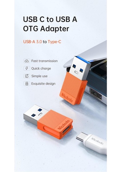 Yeni 3.0 USB - Type-C Konnektör Adaptörü 5gbps 3AMPER Usb-A To USB C Adaptörü - USB 3.0 Qc4.0