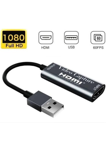 Hu-02 Hdmı 1080P USB 2.0 Hd Video Capture Video Görüntü Yakalama Kartı