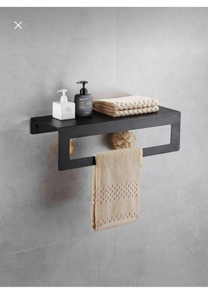 Modern Metal 3'lü Set Raflı Banyo Havlu Askılığı-Rolu Havlu Askılığı -Tuvalet Kağıtlığı modelleri