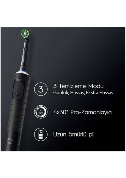 Şarjlı/elektrikli Diş Fırçası Vitality Pro Siyah Koruma ve Temizlik modelleri
