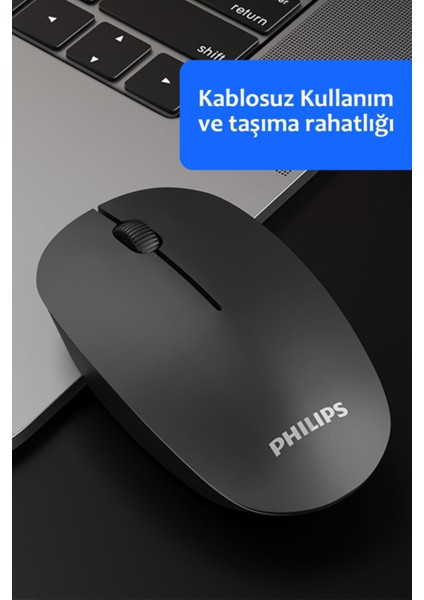 SPK7221 Kablosuz Optik Mouse 2.4ghz 1600DPI Siyah