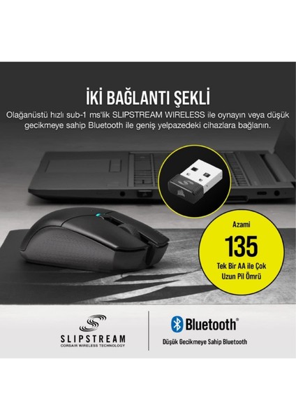 Katar Pro Wireless CH-931C011-EU Optik Kablosuz Oyuncu Mouse