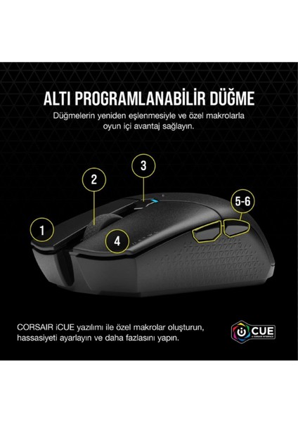 Katar Pro Wireless CH-931C011-EU Optik Kablosuz Oyuncu Mouse