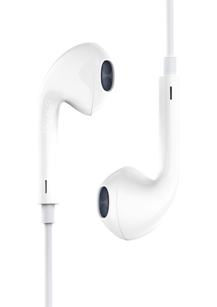 Wiks Kablolu Kulaklık Iphone Kulaklık 7-8-X-Xr-Xs-11-12-13-14-Pro/max Uyumlu Mikrofonlu Kulaklık