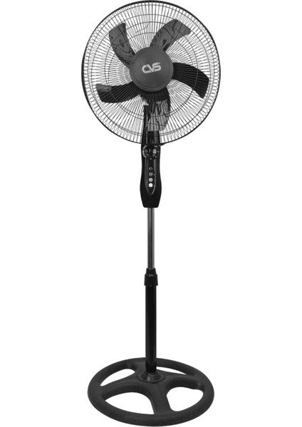 Dn 91018 Yükseklik Zamanlayıcı 3 Hız Ayarı 30° Eğilebilir 5 Pervaneli Siyah 16'' Inç Vantilatör Fan Cvs Dn