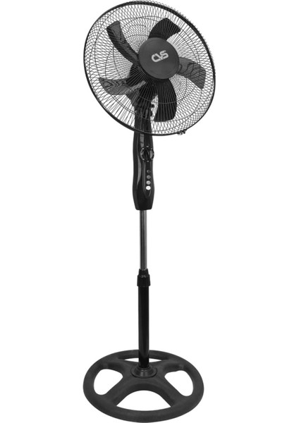 Dn 91018 Yükseklik Zamanlayıcı 3 Hız Ayarı 30° Eğilebilir 5 Pervaneli Siyah 16'' Inç Vantilatör Fan Cvs Dn