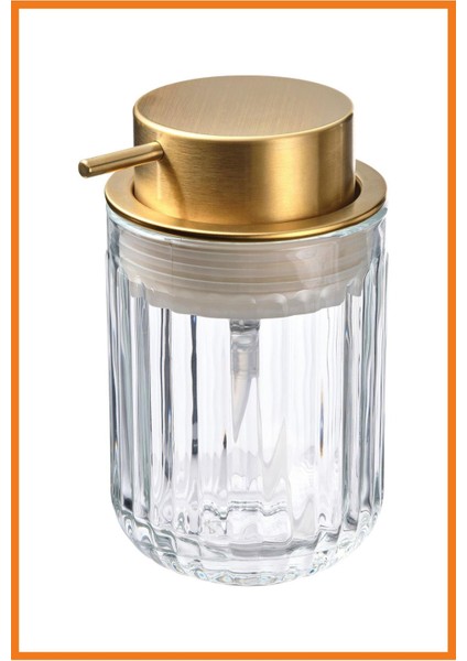 Silvtjarn Sıvı Sabunluk Saydam Cam 350 ml Altın Rengi