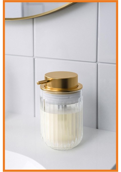 Silvtjarn Sıvı Sabunluk Saydam Cam 350 ml Altın Rengi modelleri
