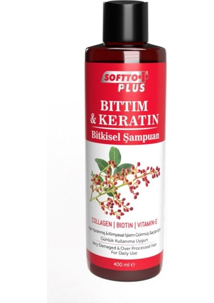 Softto Plus  Tım&keratin Bitkisel Şampuan 400 ml