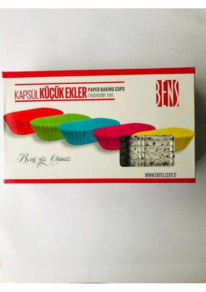 Bens Küçük Ekler Kapsül Beyaz Desenli 1000 Adet