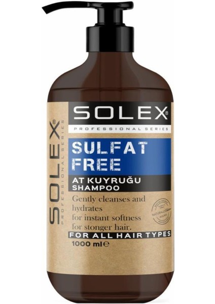 Sülfatsız Professıonal S At Kuyruğu Özlü Şampuan 1.000 ml Sobe Solex Sulfatsız At