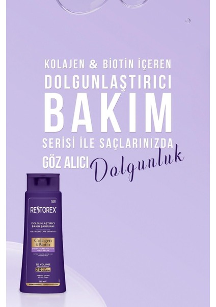 Collagen&biotin Dolgunlaştırıcı Şampuan 500 ml 1 Adet Restorex Collagen
