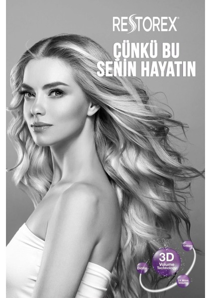 Collagen&biotin Dolgunlaştırıcı Şampuan 500 ml 1 Adet Restorex Collagen