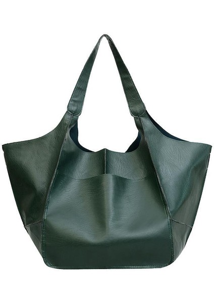 YY Store Kadın Çantası Büyük Kapasiteli Omuz Çantası Yumuşak Deri Büyük Kapasiteli Omuz Çantası (Yurt Dışından)