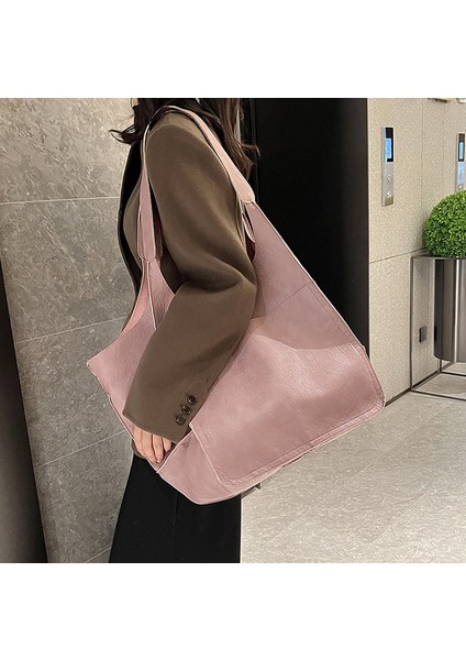YY Store Kadın Çantası Büyük Kapasiteli Omuz Çantası Yumuşak Deri Büyük Kapasiteli Omuz Çantası (Yurt Dışından) fiyatları