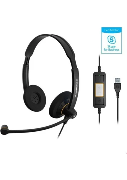 Sennheiser Sc 60 USB ml Kablolu Ç  Merkezi Kulaklığı