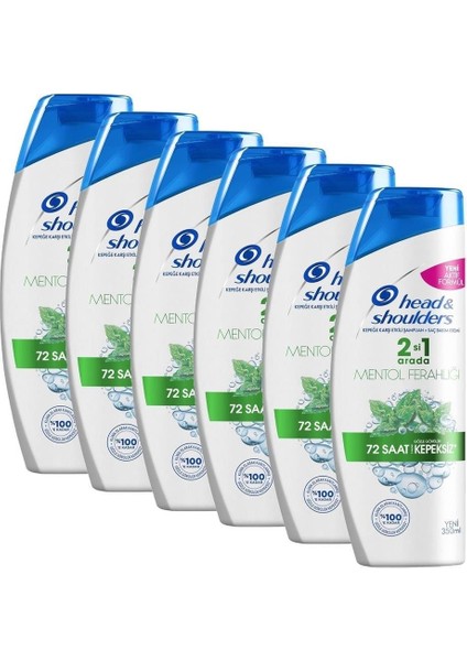 Head And Shoulders Head&Shoulders 350 Ml. 2-1 Mentol Ferahlığı 72 Saat  Siz x 6 Adet