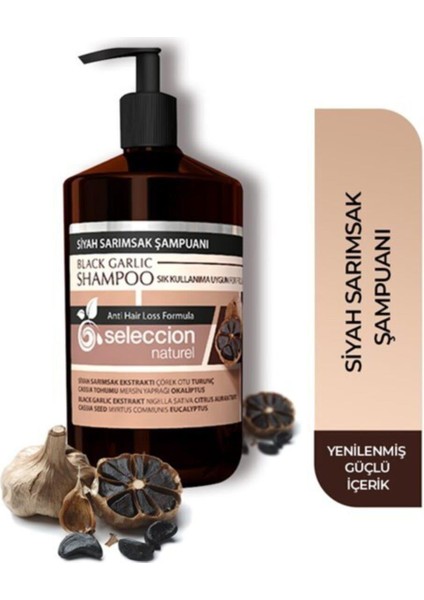 Naturel 1000ML Şampuan Siyah Sarımsak