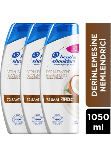 Head And Shoulders Head&Shoulders Derinlemesine Nemlendirici Şampuan 350 ml x 3 Adet