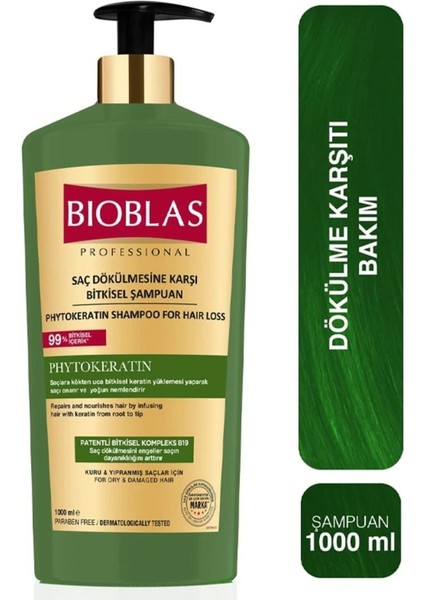 Pytokeratin Kuru ve Yıpranmış Saçlar Için Professional Onarıcı 1000 ml Şampuan Bioblas