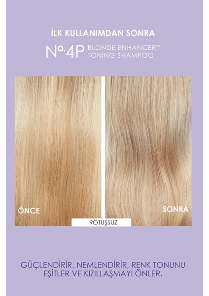 Olaplex Nº.4p Blonde Enhancer Toning Shampoo - Renk Koruyucu & Bağ Mor Şampuan