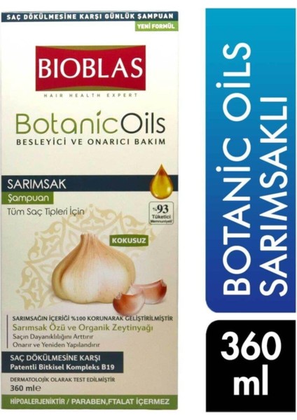 Şampuan 360 ml Sarımsaklı 8680512600022