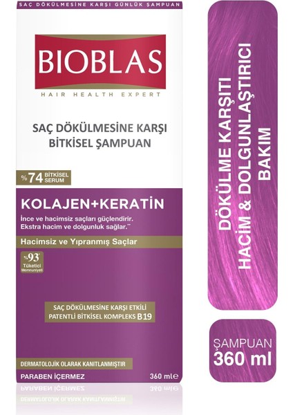 Ne Karşı Hacim Şampuan 360 ml - Ince ve Hacimsiz Saçlar Için
