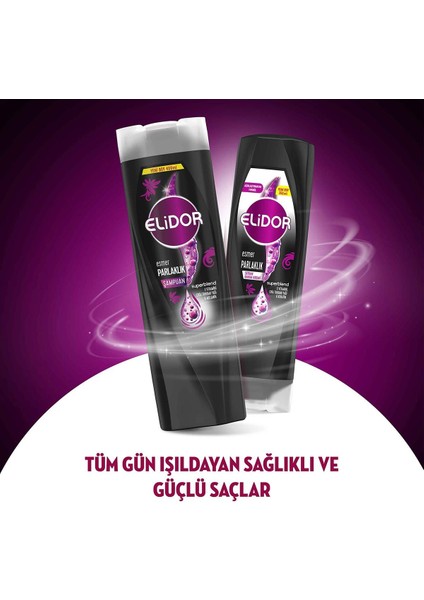 Superblend Saç Bakım Şampuanı Esmer Parlaklık E Vitamini Chia Tohumu Yağı Melanin 400 ml X3