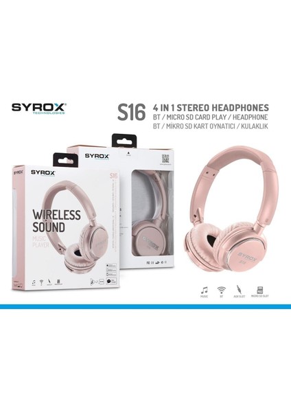 Bluetooth Büyük Kulaklık - SYX-S16